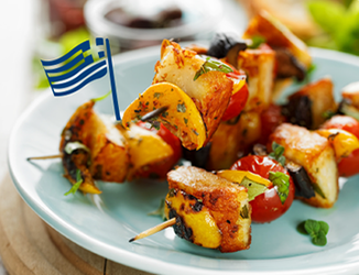 HALLOUMI-GEMÜSESPIESS